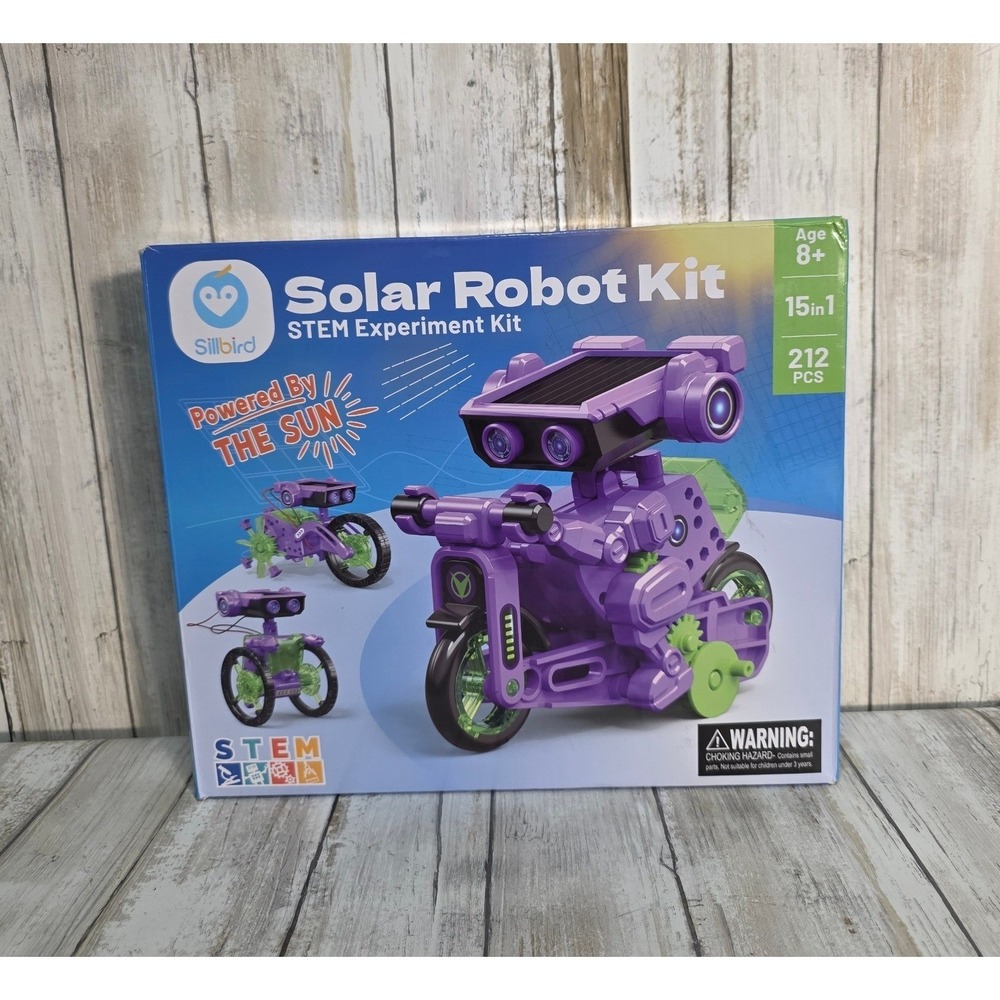 Silbird Solar Robot Kit STEM Experiment 15 in 1 212 Pieces Ages 8+ - Picture 6 of 6